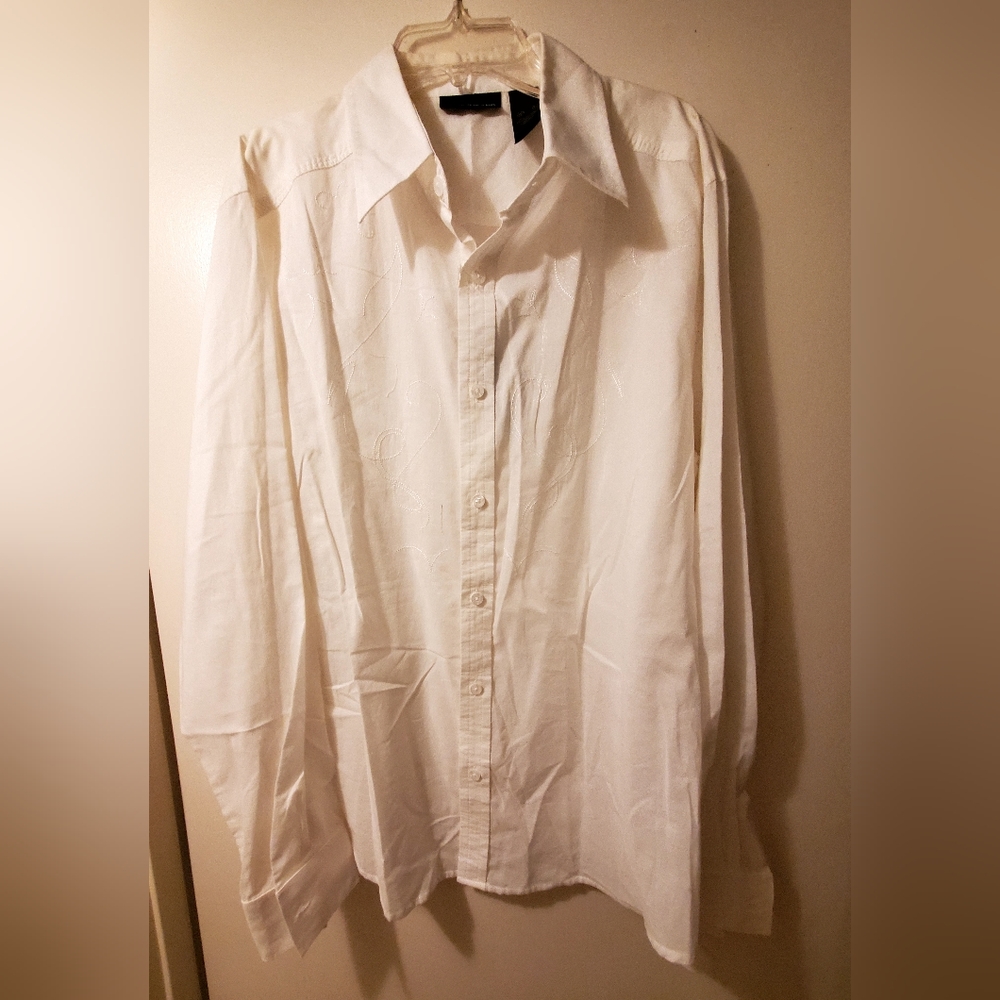 DKNY Shirt Button Down Men Size Large